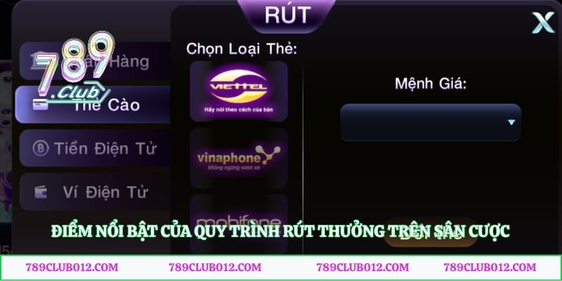 Điểm nổi bật của quy trình rút thưởng trên sân cược